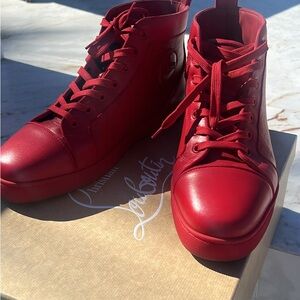 Christian Louboutin Men's Red Sneakers